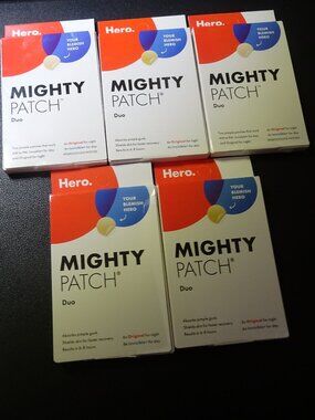 Hero Cosmetics Mighty Patch Duo Deluxe Mini Acne Patches, 12CT each, 5 packs